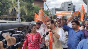 Shivaji Maharaj Team at Secunderabad Dharna to Protect Hindu Temples