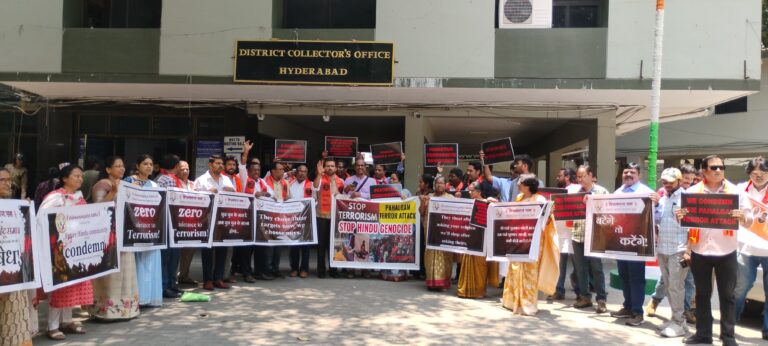 CD Chavan Leads Peaceful Protest, Demands Justice for Pahalgam Attack Victims